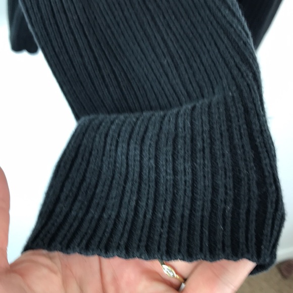 Calvin Klein Men's Black Ribbed Knit Zip Front Sweater L - Picture 9 of 13